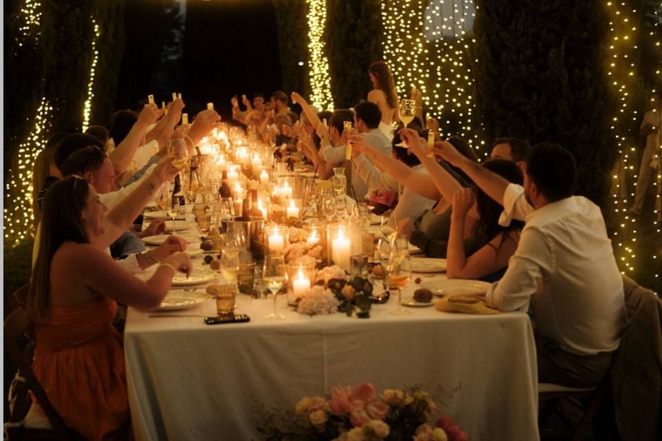 Cheers for the wedding