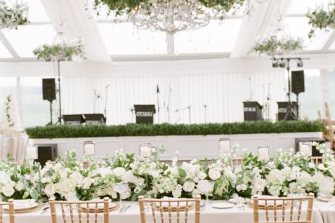 Tented wedding reception in IL
