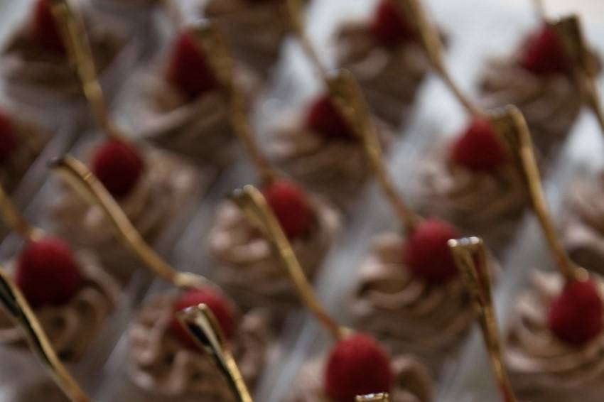 Chocolate mousse shooters