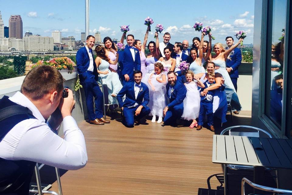 Wedding Photo on Terrace