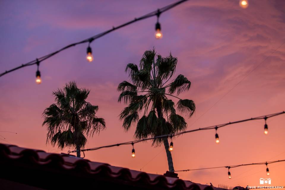 Sunset over Patio