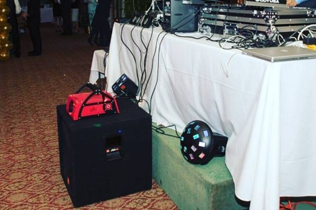 DJ spinning the tunes