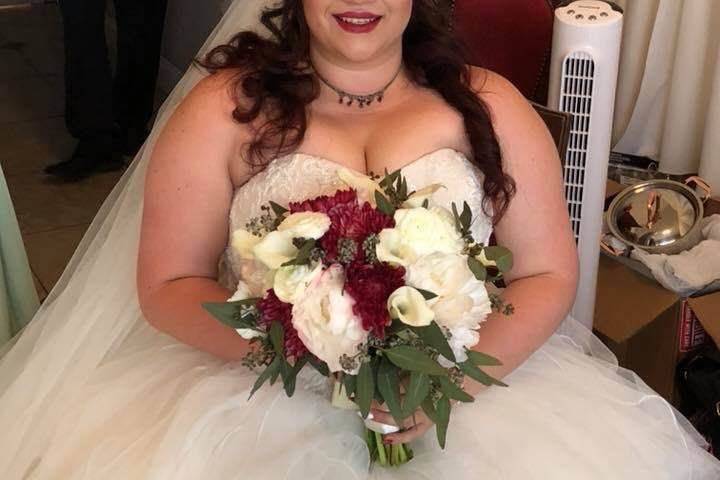 Bride ready for her special day
