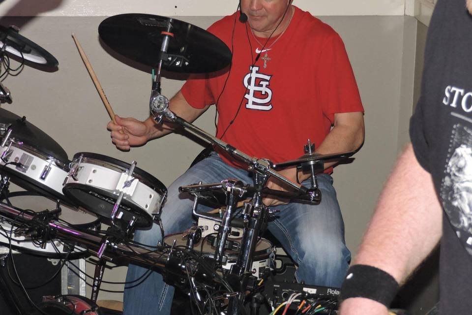 Robin Boyer on drums