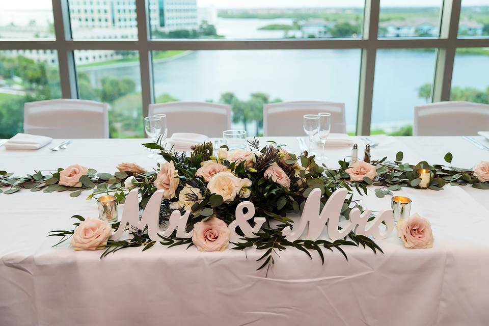 Head Table Caribbean Ballroom