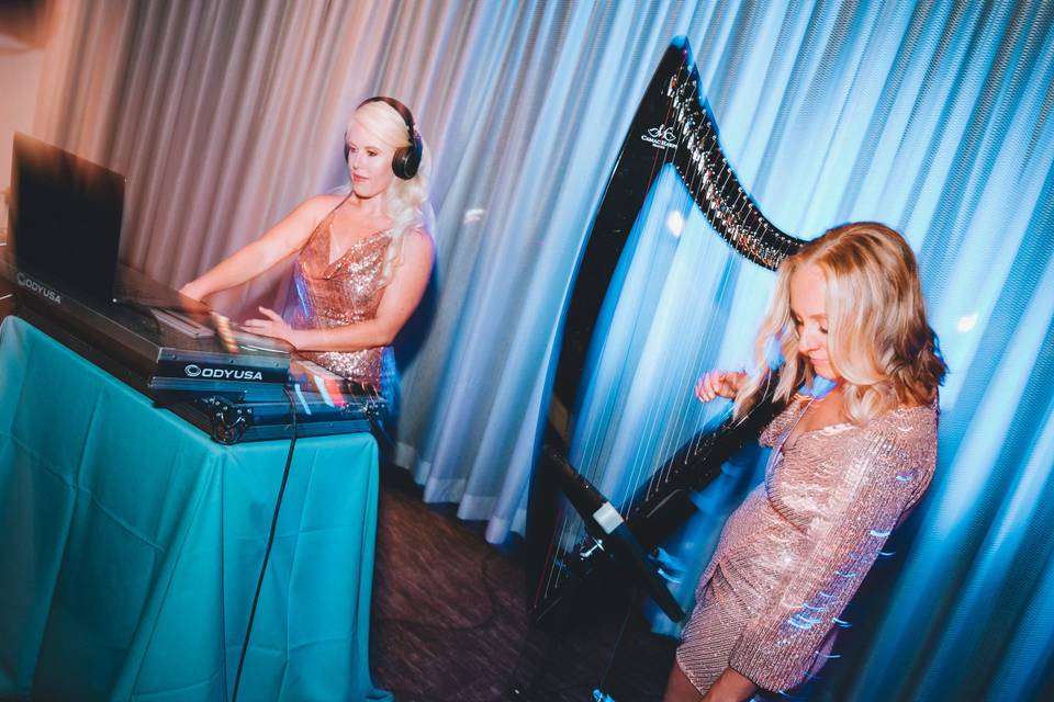 Electric Harp + DJ Miss Mixx