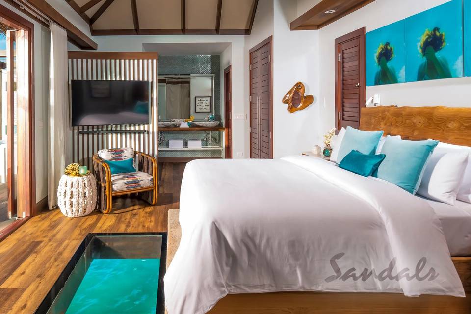 Inside your Overwater Bungalow