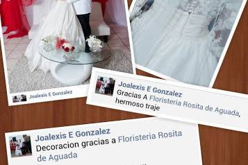 Joalexis Gonzalez: Thanks to Floristeria Rosita de Aguada, beautiful dress.
Decoration thanks to Floristeria Rosita de Aguda, it was great, thanks!!!