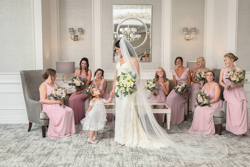 Dusty Rose Bridal Party