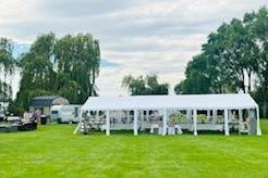 Catering at outdoor wedding