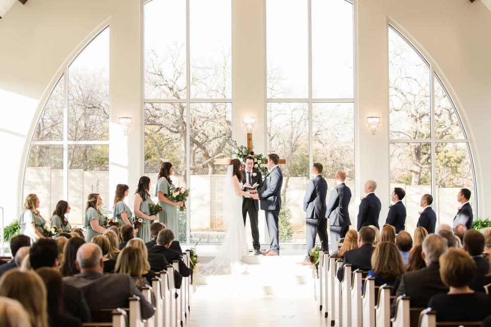 Escorting the bride