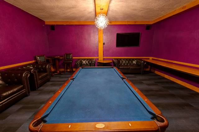 VIP lounge pool table
