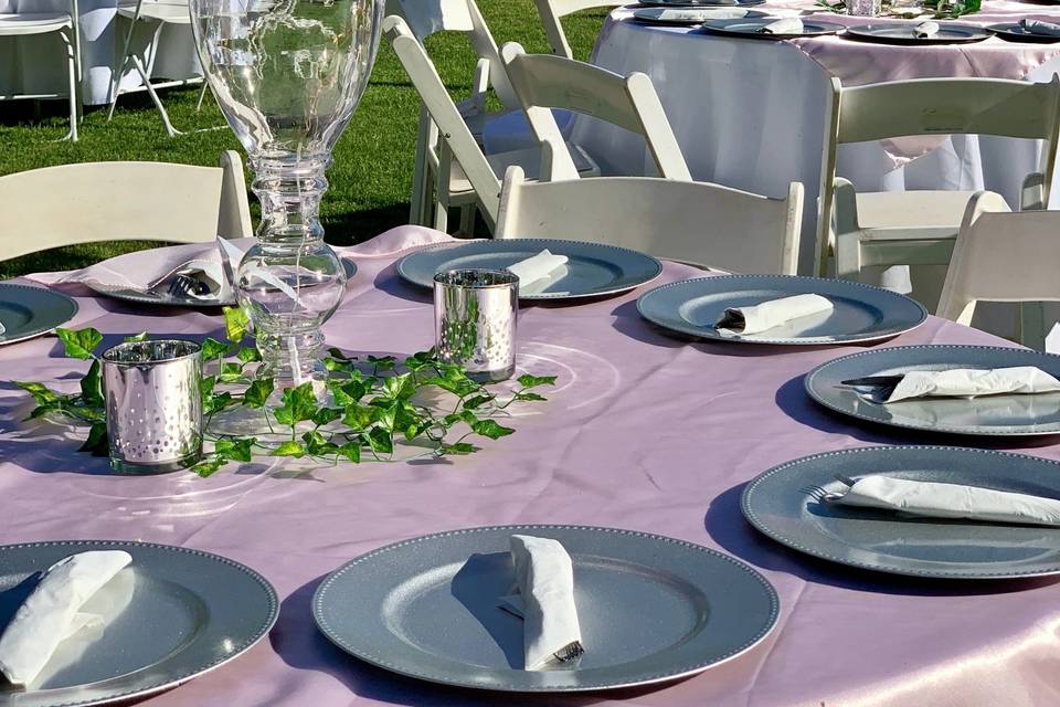 Outdoor tablescape