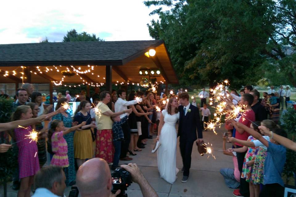 Sparkler Sendoff