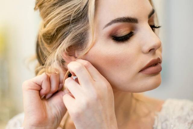 Romantic Bride Makeup & Updo