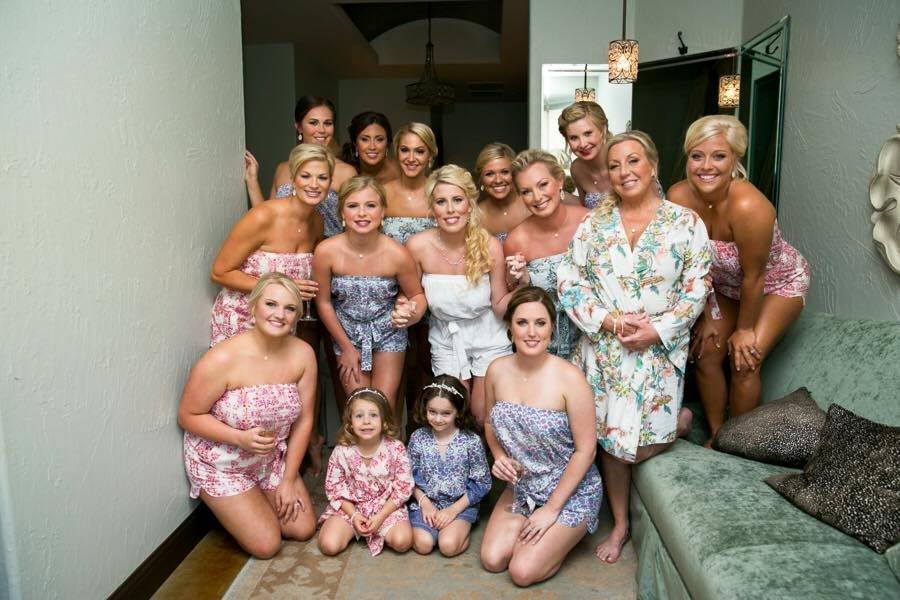 Bridal party beauty dallas