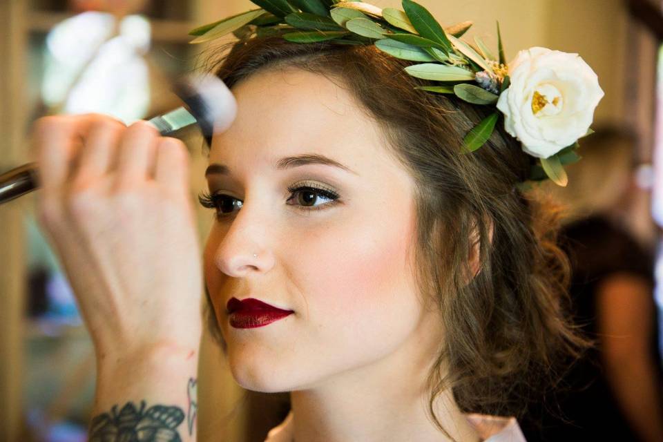 Stunning bridal makeup