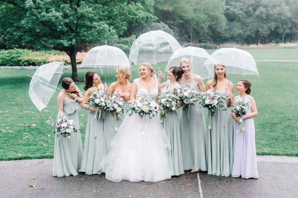 Rainy Day Wedding Beauty