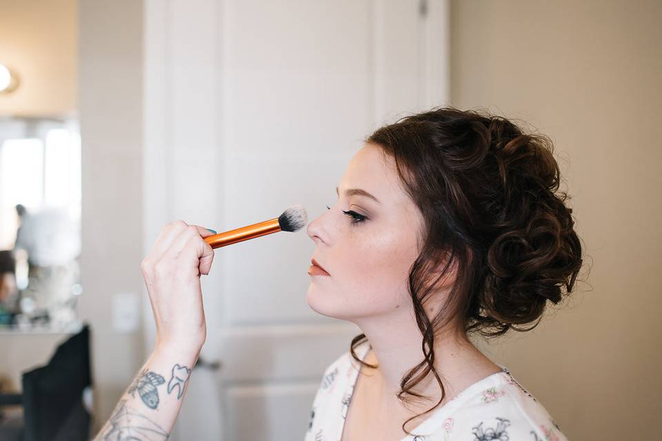 Bride Makeup & Updo Beauty