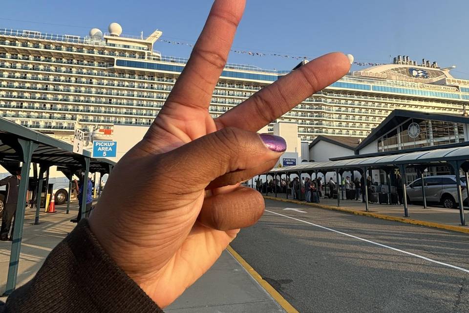 Disembarking Princess Cruise