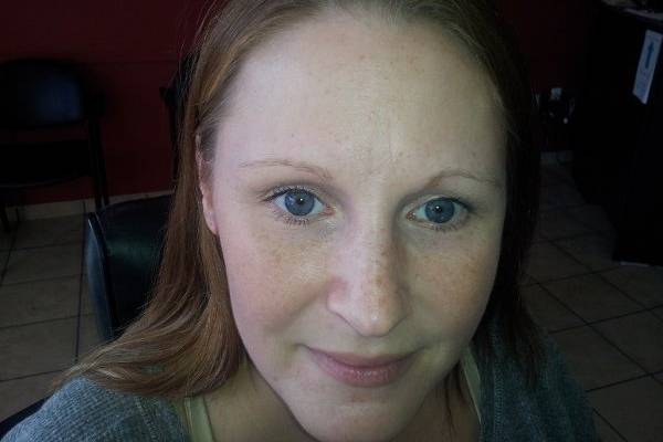 Before Eyebrow Threading
