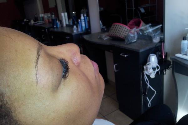 Side View Of Threading & Lashes