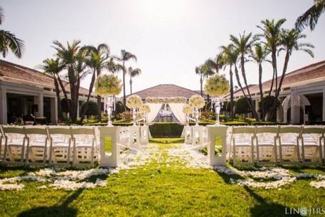 Ceremony setup at Nixon Librar