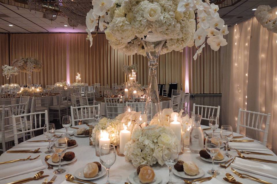 All white formal