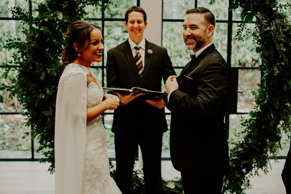 Good times with Officiant Sara