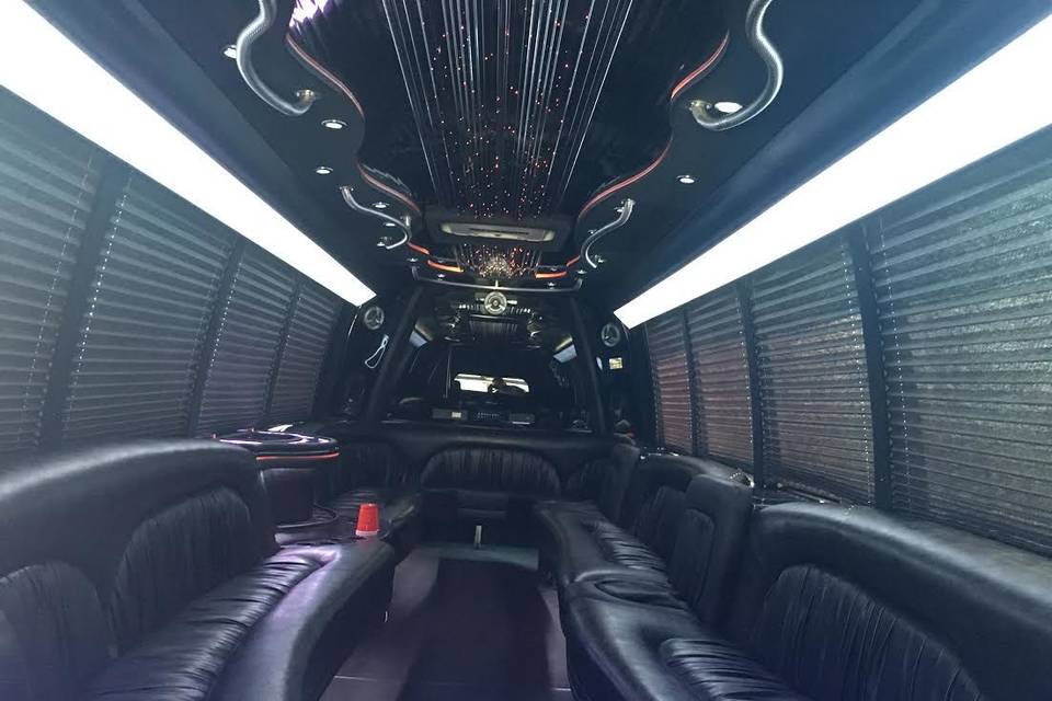 The Perfect Chino Hills Limousine Service 909-203-1936Interior Limo Bus