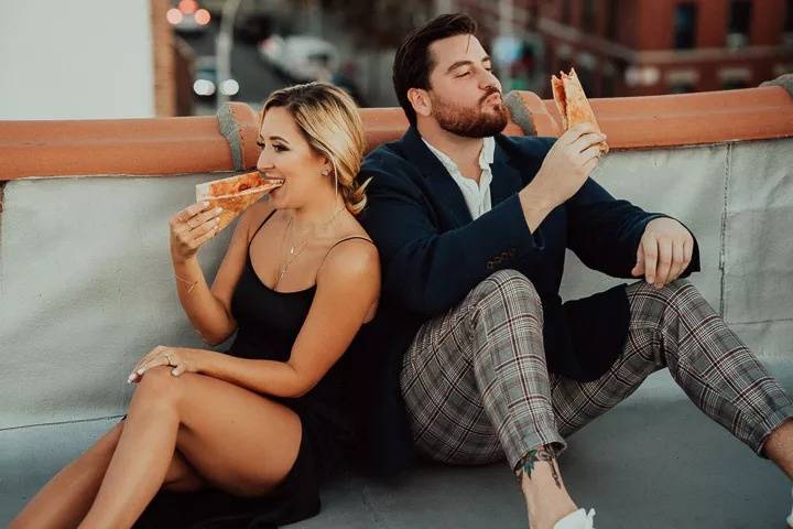 NYC Rooftop engagement session