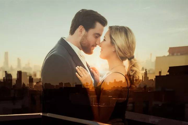 NYC Rooftop engagement session