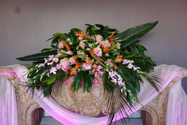 Peony & Palm, florals by Kristen