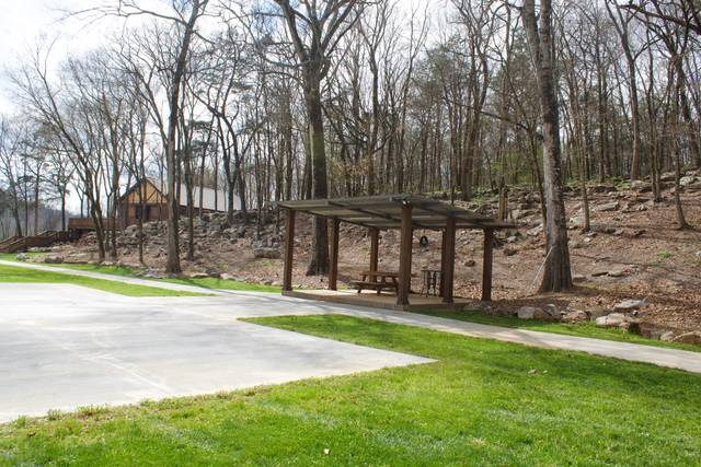 Outdoor area with pavilion