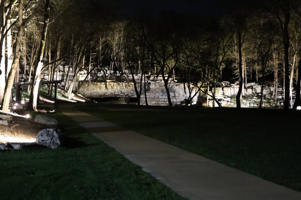The lights at night