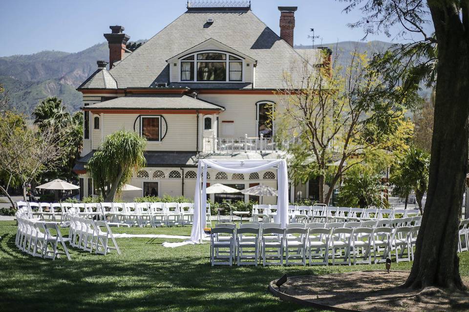 Ceremony setup