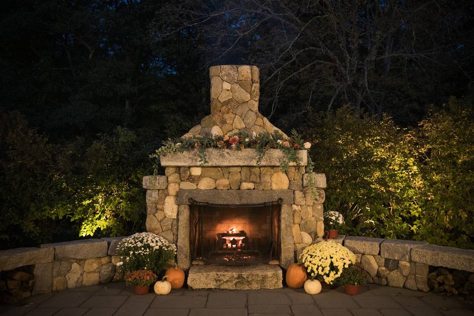 Fall Fireplace