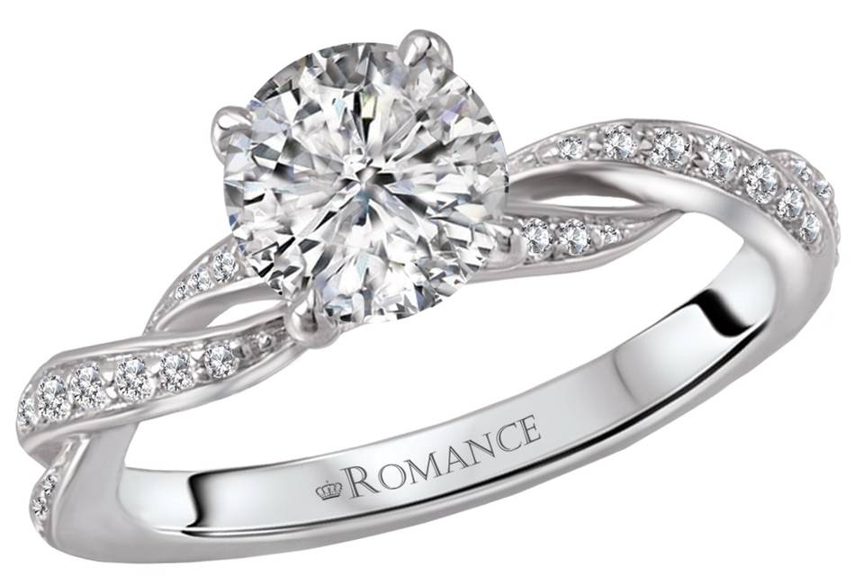 Twist Engagement Ring - 119108