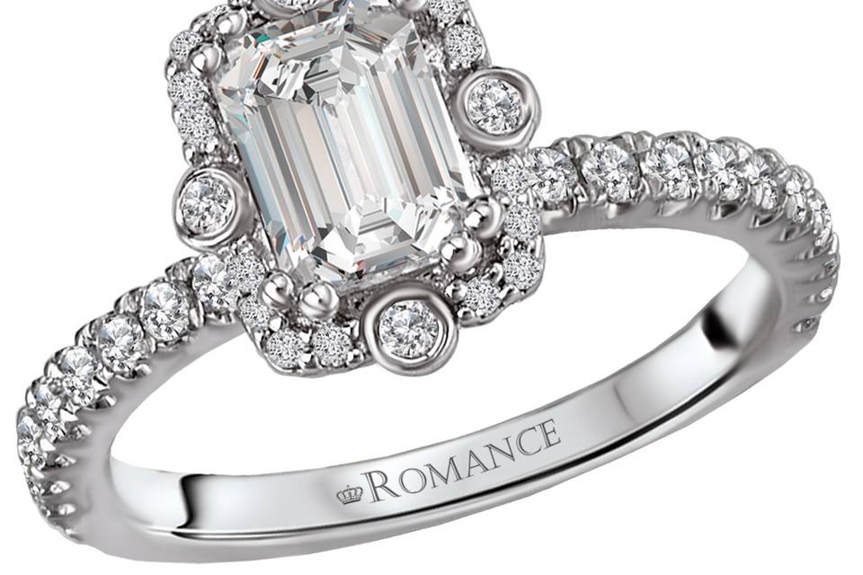 Emerald Cut Bezel Ring-119161