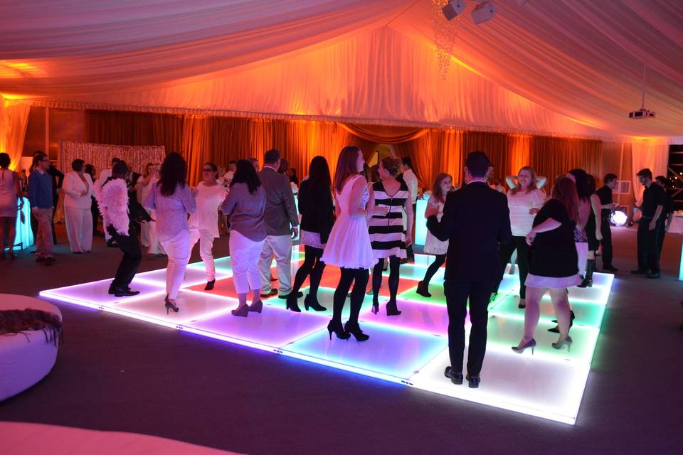 Illuminated dance floor