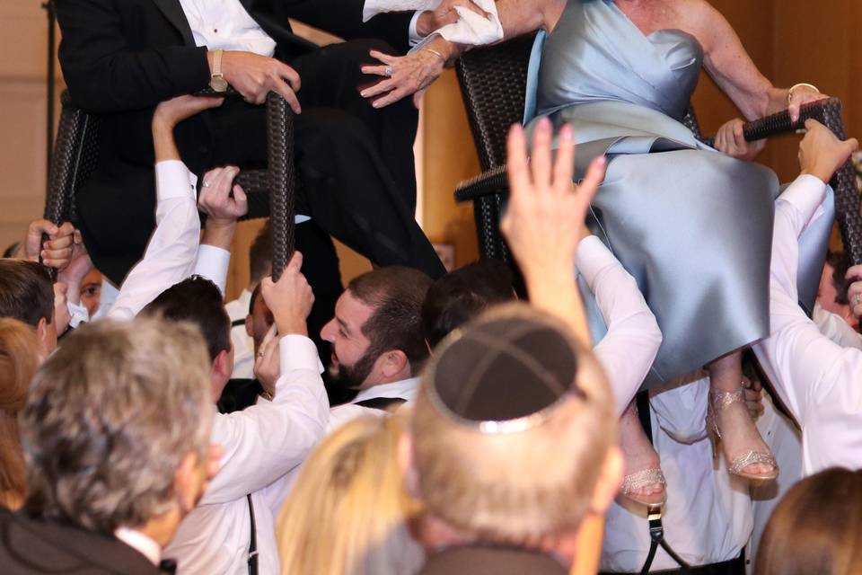 Festive Jewish wedding