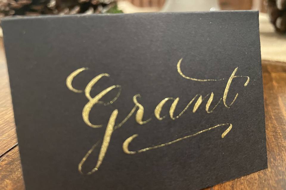 Gold/Black TAble Setting