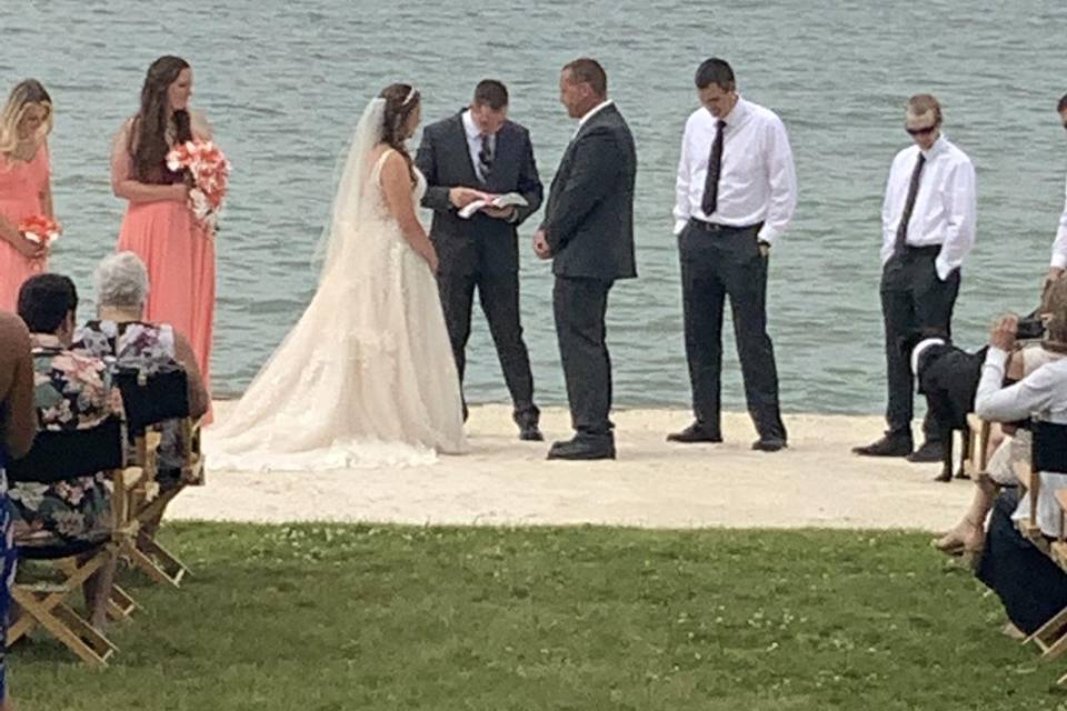 Ceremony lake side