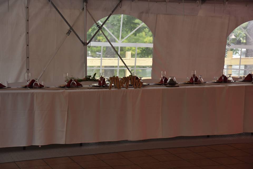 Bridal Party Table