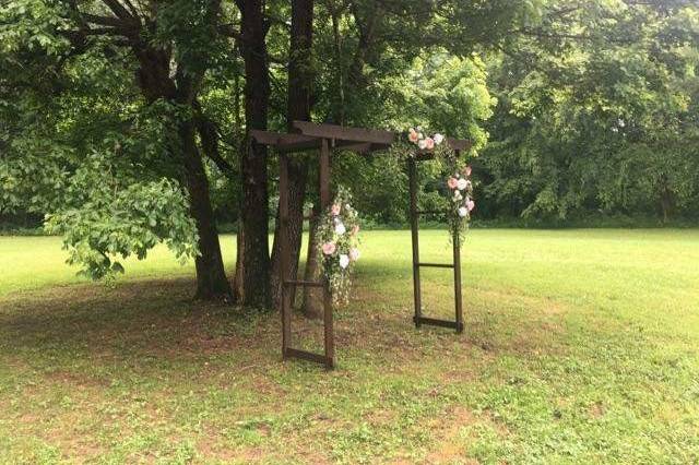 Gorgeous wooden arbor