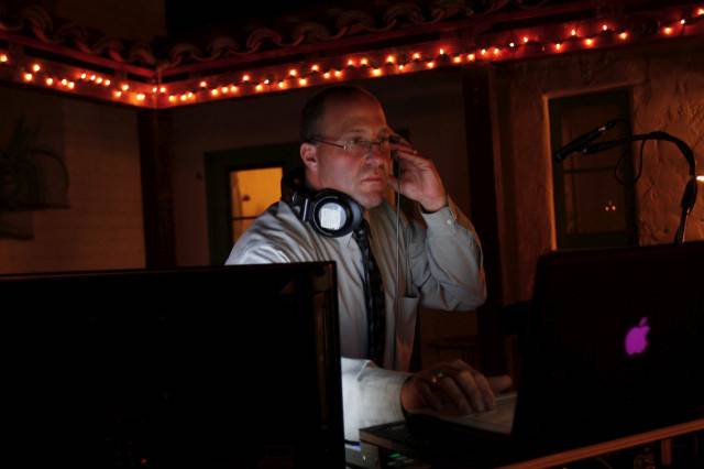 DJ at his station