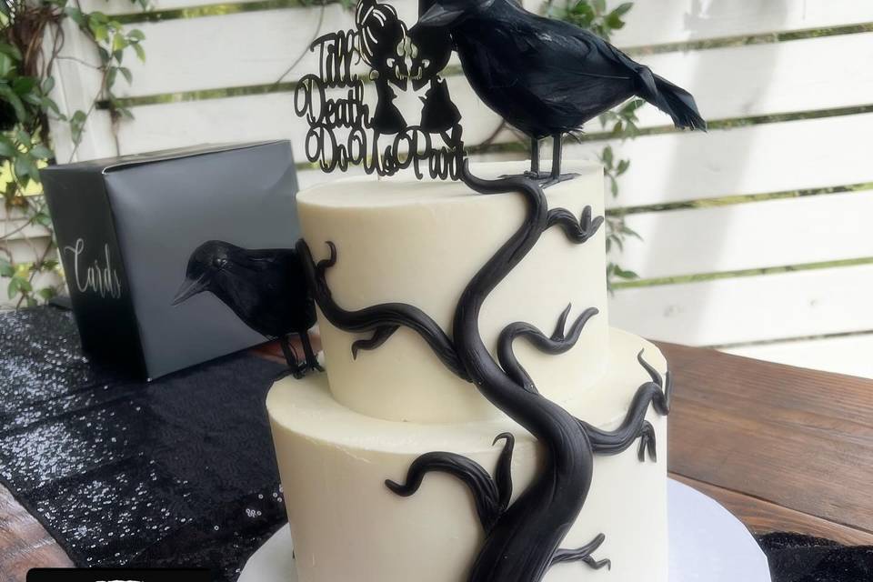 2 tier with edible tree
