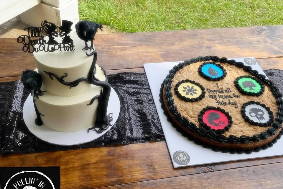 Cookie cake grooms cake