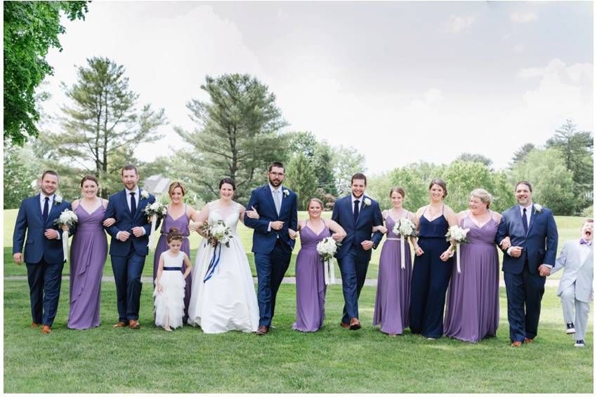 Lavender + Navy Wedding