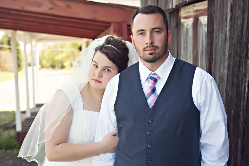 Rustic wedding photos. Photo Credit: Cindy McFarland Photography.